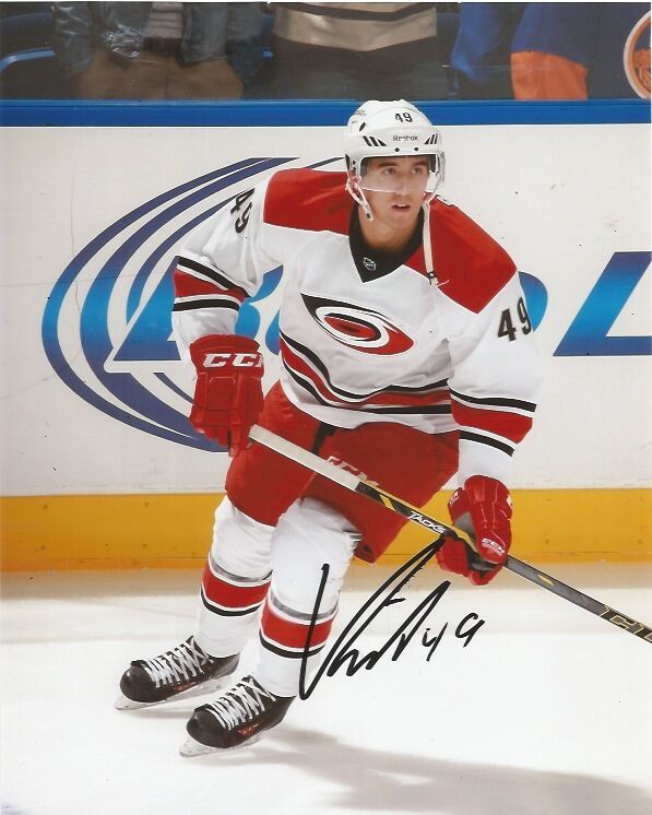 Carolina Hurricanes Victor Rask Signed Autographed 8x10 Photo Poster painting COA B