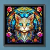 Stained Glass Cat - Full Round Drill Diamond Painting