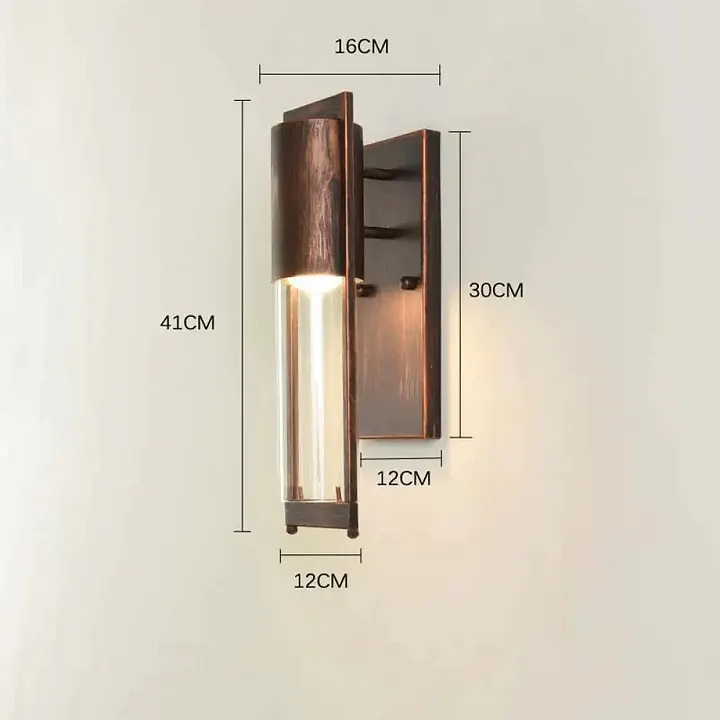 VNABO Wandlamp Retro Wandkandelaar Gebrandschilderd Glas Lampenkap