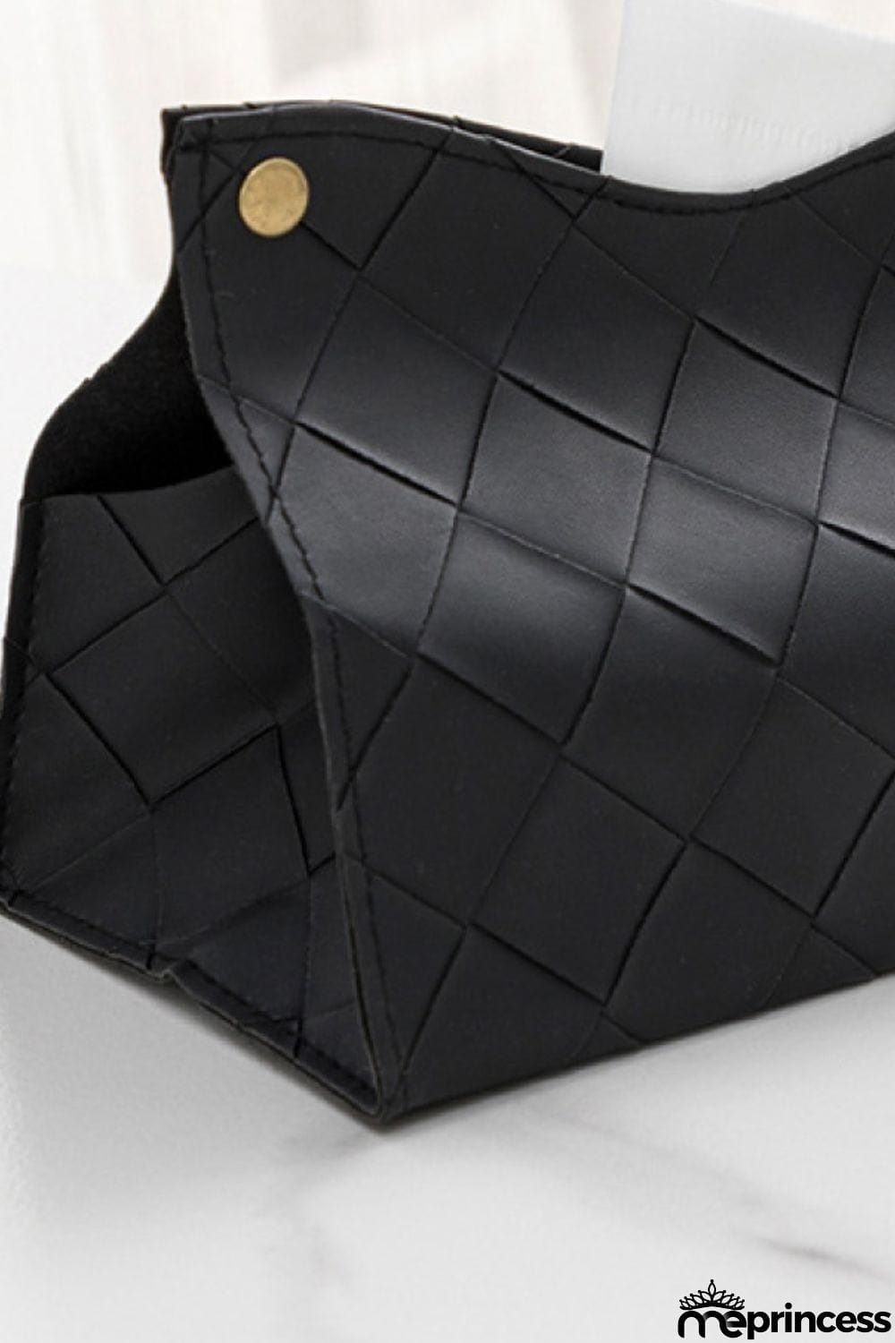 2-Pack Woven PU Tissue Box Covers