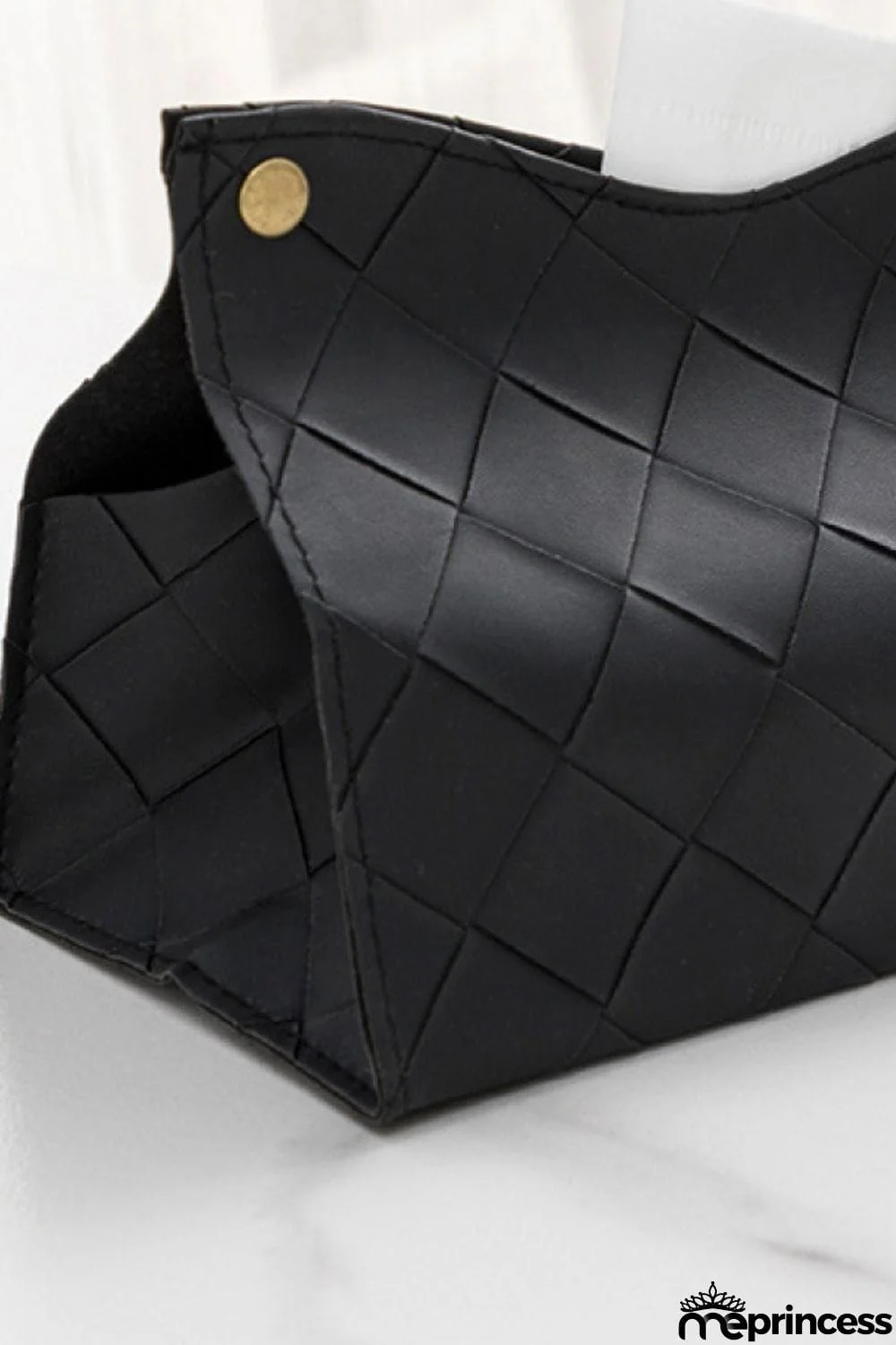 2-Pack Woven PU Tissue Box Covers