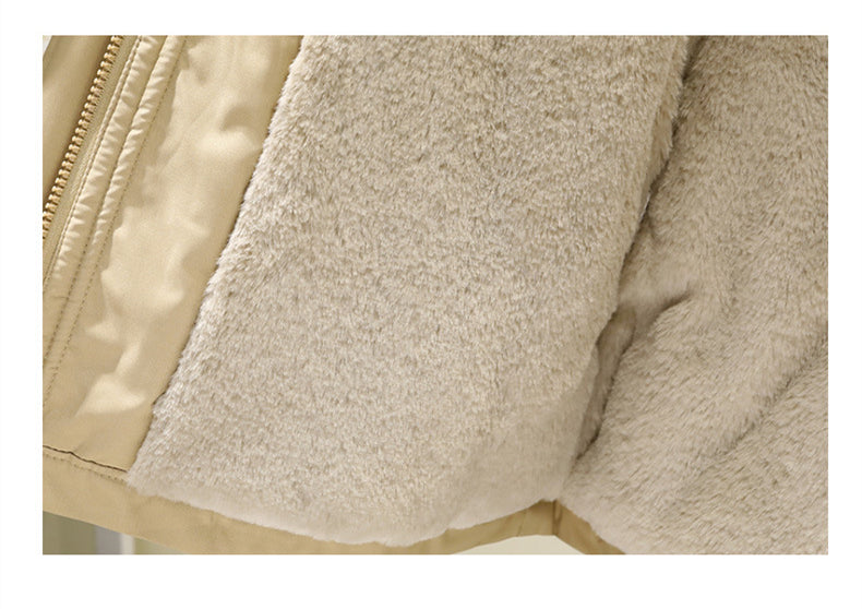 Women Long Sleeve Hooded Solid Color Puffer Coats