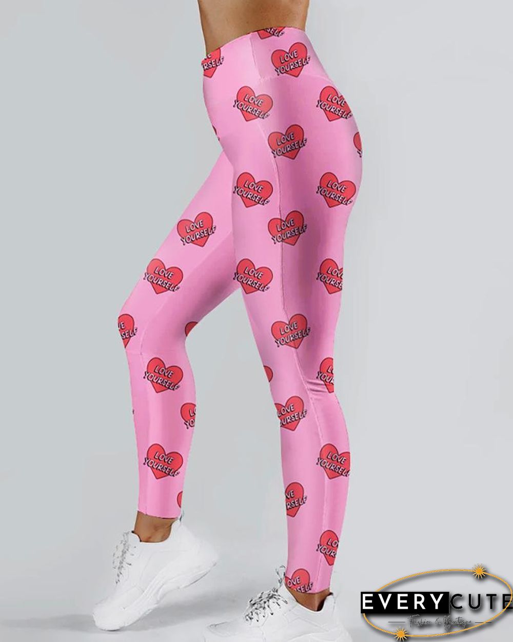 Print High Waist Slim Fit Pants P14157