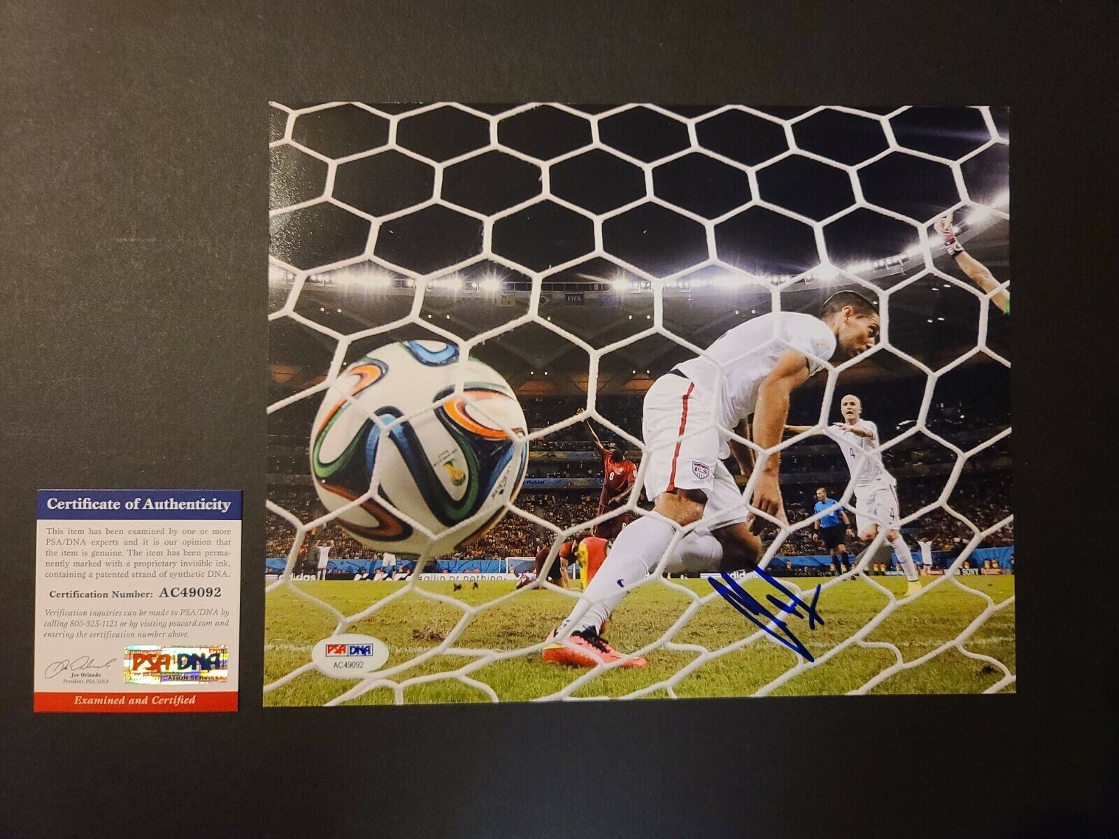 Clint Dempsey USA Olympics WORLD CUP Signed Auto 8x10 PSA/DNA COA