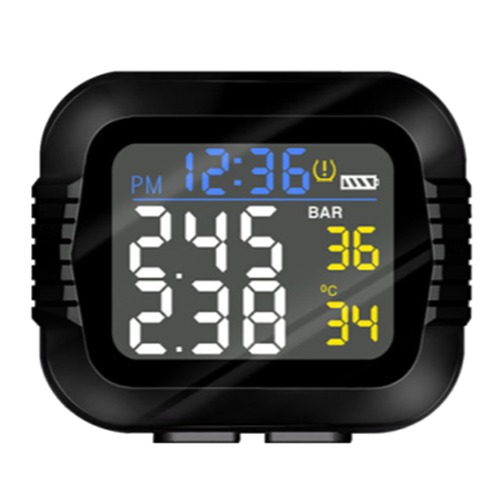 

TP2000 Motorcycle TPMS LCD Tire Pressure Monitoring with 2 External Sensors, 501 Original