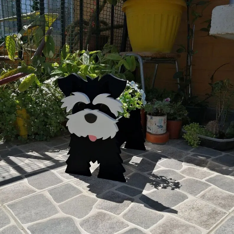 Dog Planter - Schnauzer Planter