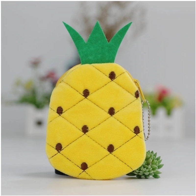 Kid’s Fruit Plush Zipper Coin Purses