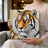 Framed Diamond Painting - Special Shaped - Tiger(25x25cm)