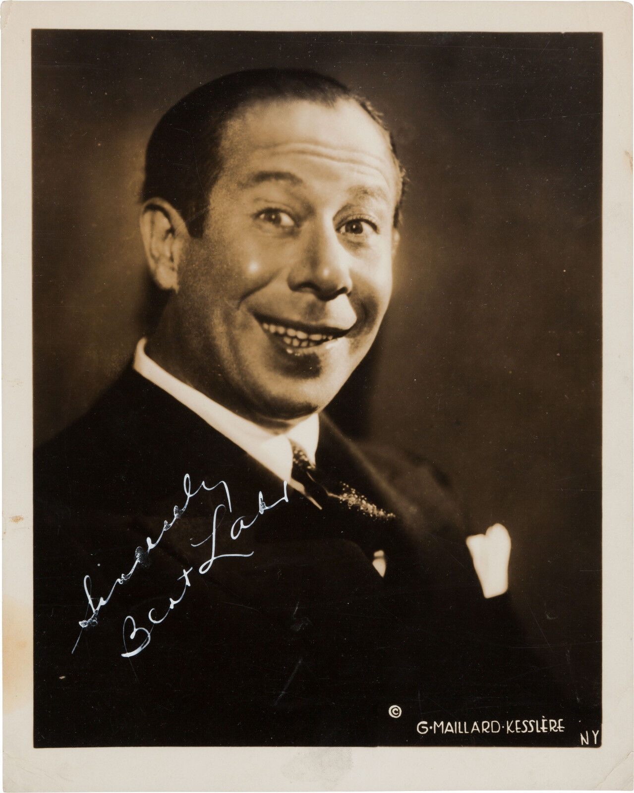 BERT LAHR Signed Photo Poster paintinggraph - Film Star Actor 'The Wizard Of Oz' - preprint