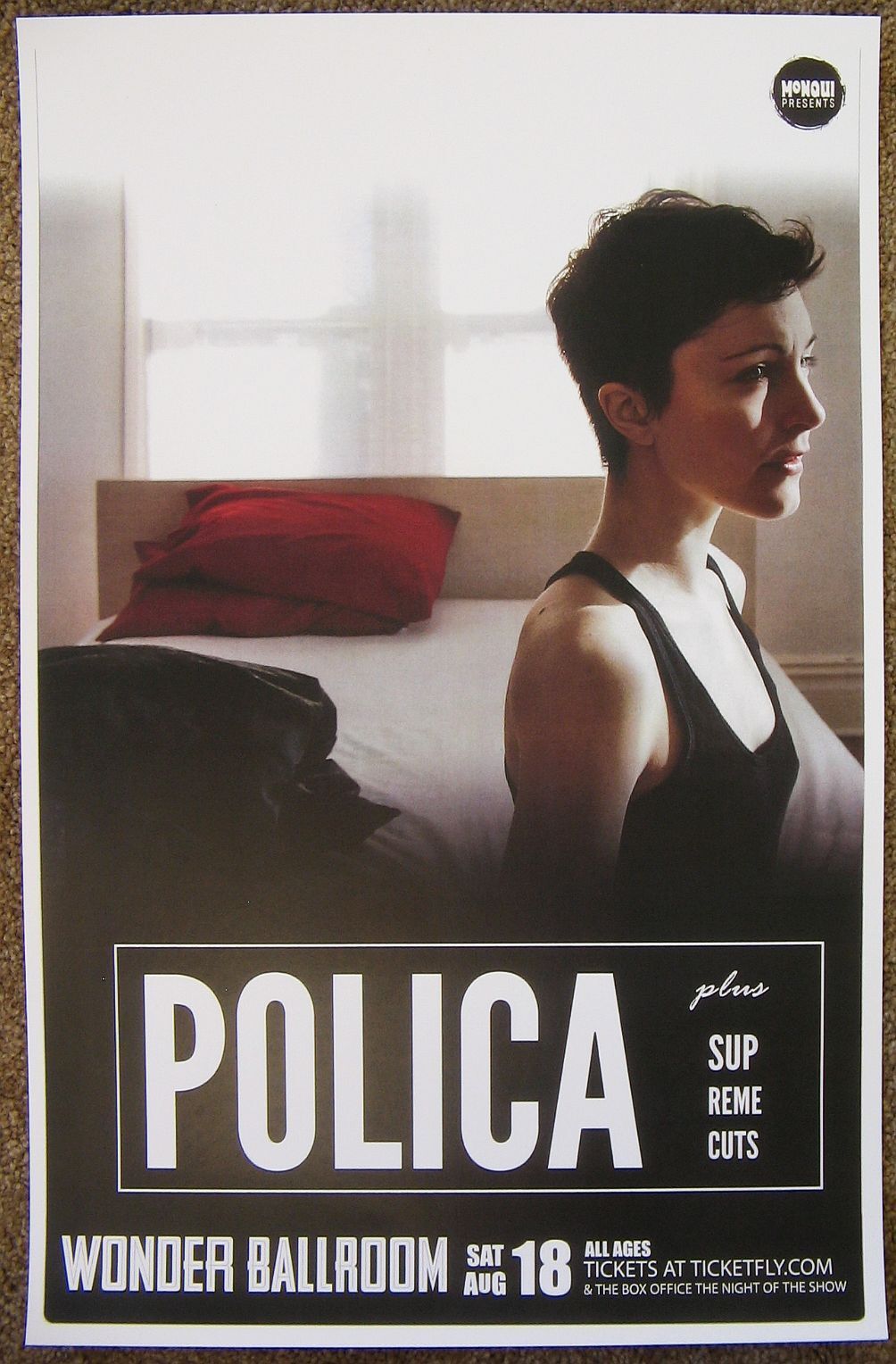 POLICA 2012 Gig POSTER Portland Oregon Concert