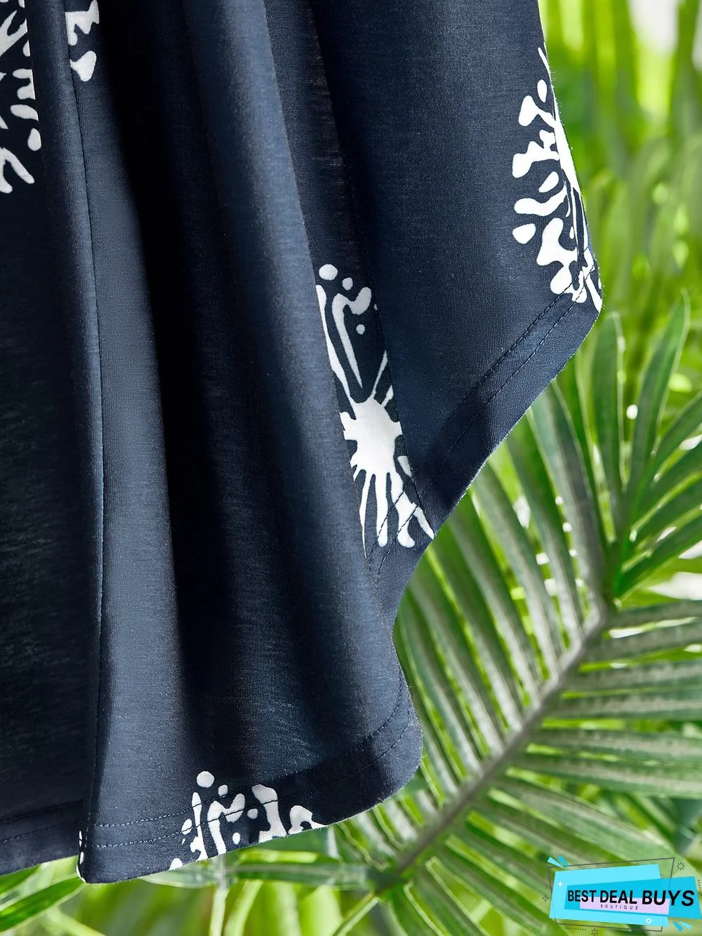 Dandelion Regular Fit Crew Neck Short Sleeve Knit Dress