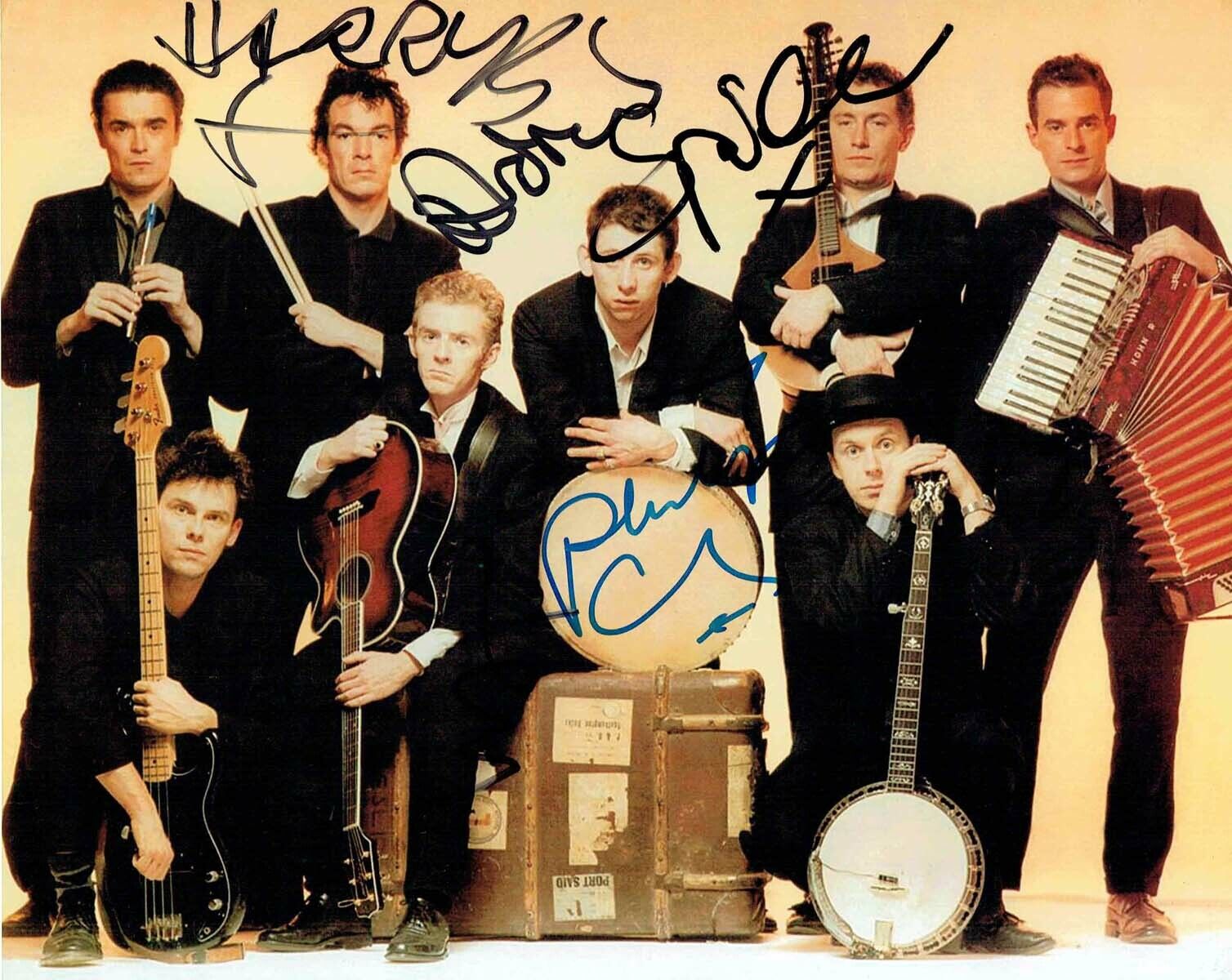 The POGUES SIGNED Autograph Photo Poster painting AFTAL COA Philip CHEVRON (Deceased) Spider etc