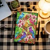 Flower Birds 5D DIY Diamond Art Painting Notebook Kit 50 Pages A5 Rhinestone Art Painting Notebook Kit for Adults Beginners Holiday Birthday Gift