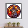 (50*50cm)Stained Glass Halloween - Full Round Drill Diamond Painting