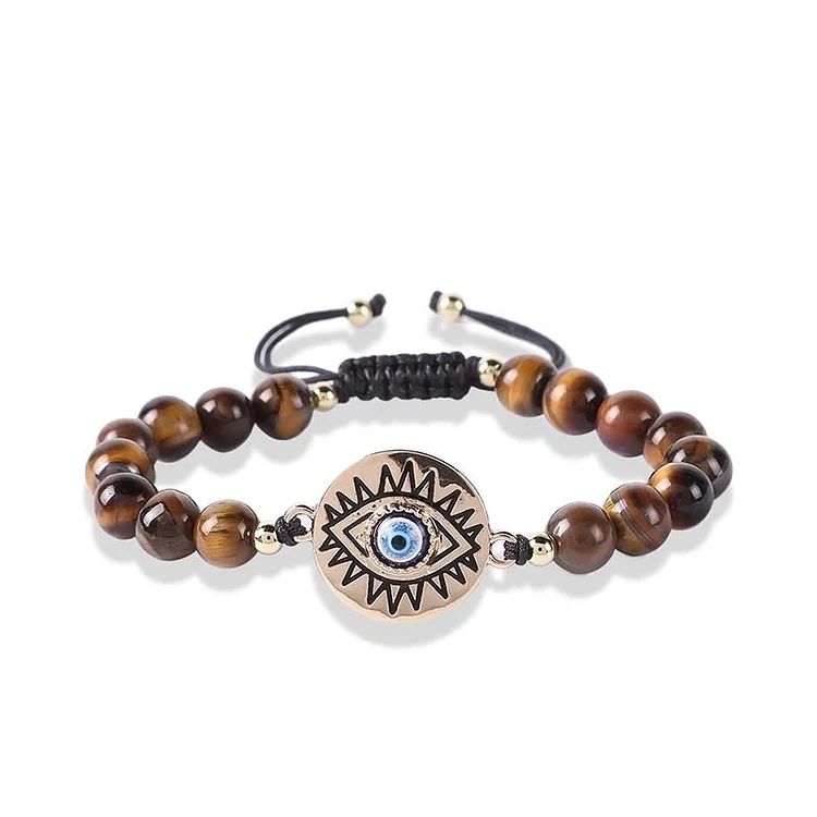 Tiger Eye Evil Eye Protection Bracelet