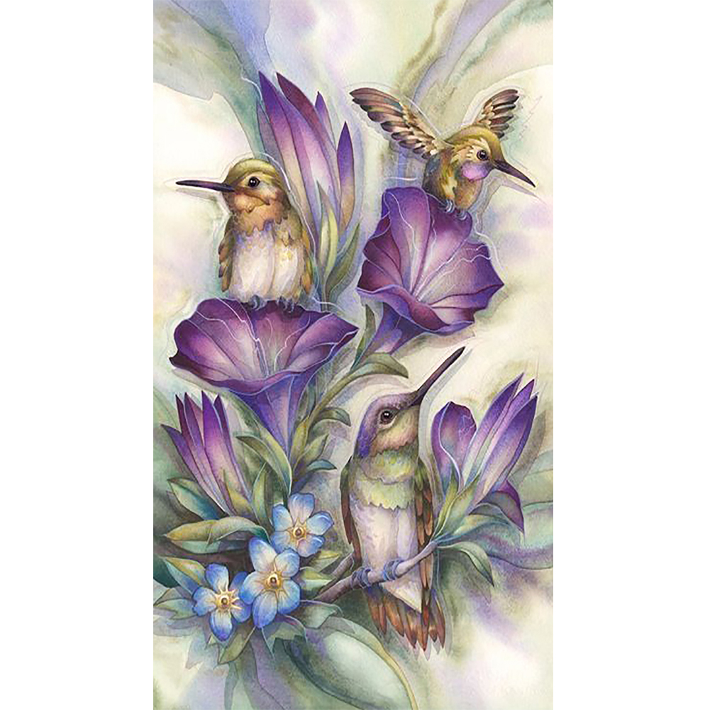 

30*60CM - Round Drill Diamond Painting - Flower (Big Size), 501 Original