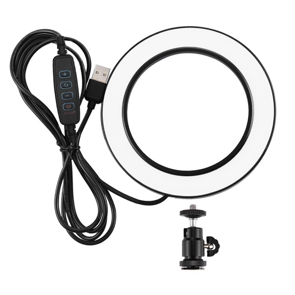 

PULUZ 3.5 inch 3 Modes 3200K-6500K Dimmable LED Video Ring Light Flash Lamp, 501 Original