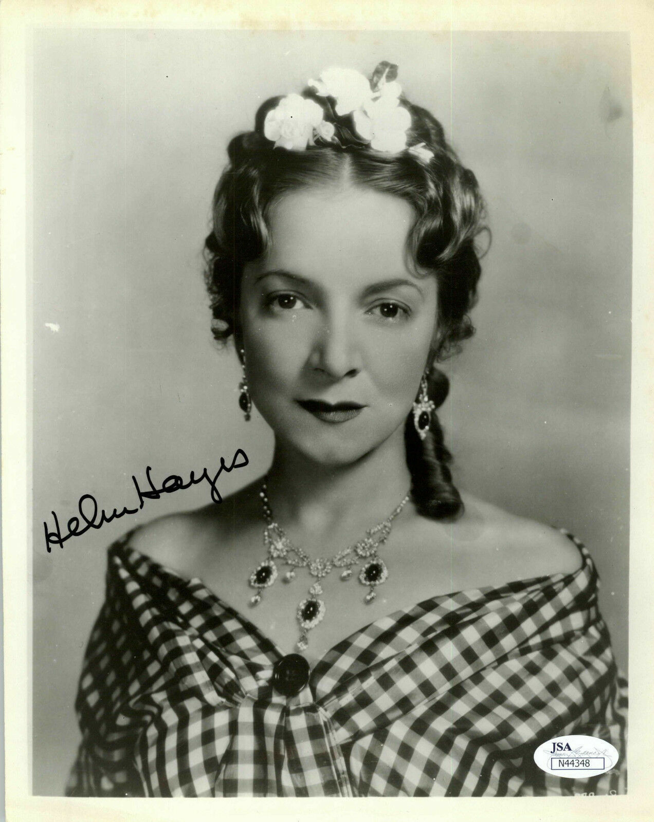 HELEN HAYNES (DECEASED) OSCAR WINNER SIGNED 8X10 JSA AUTHENTICATED COA #N44348