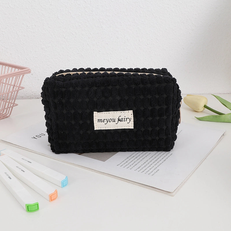 1 Piece Solid Color Class Learning Polyester Minimalist Pencil Case