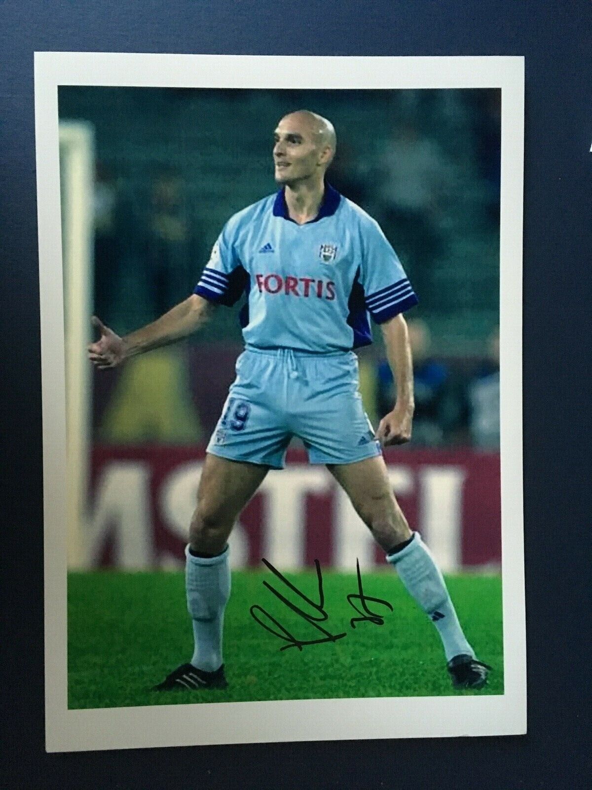 IVICA MORNAR - CROATIAN INTERNATIONAL FOOTBALLER - EXCELLENT SIGNED Photo Poster painting