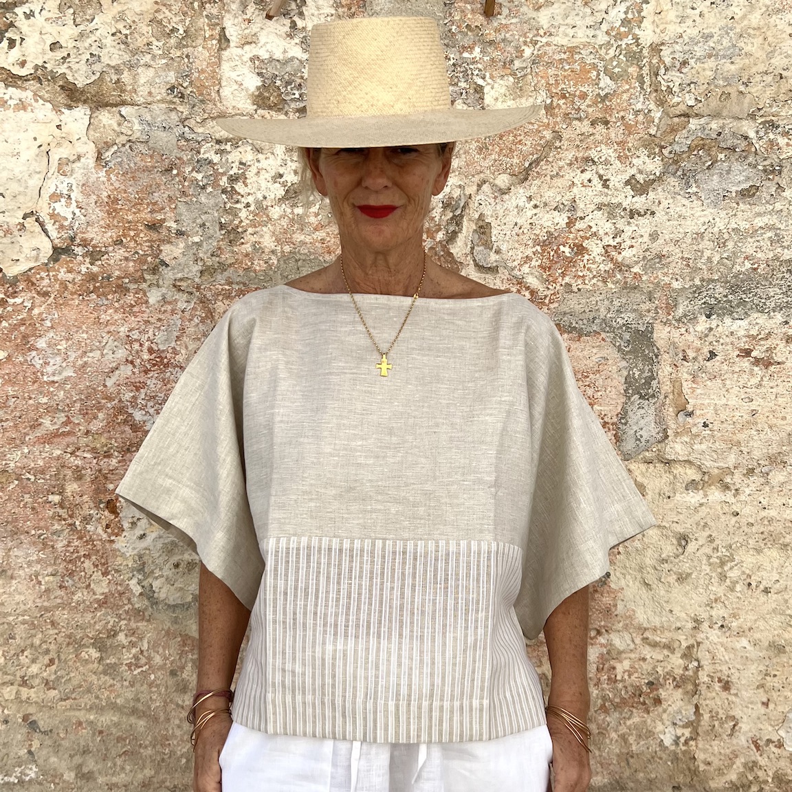 Vacation loose T-shirt 112