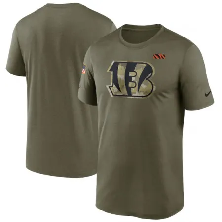 Men's Cincinnati Bengals 2021 Olive Salute To Service Legend Performance T-Shirt