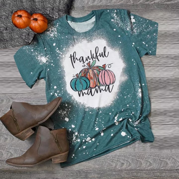 Thankful Mama Printed Women's T-shirt