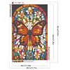 5D DIY Full Round Drill Diamond Painting Stained Glass Butterfly Decor (ZQ207)