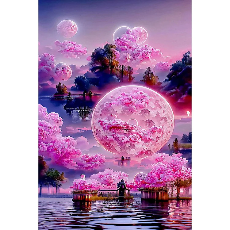 Sakura Moonlight Wonderland - Printed Cross Stitch 18CT 40*60CM