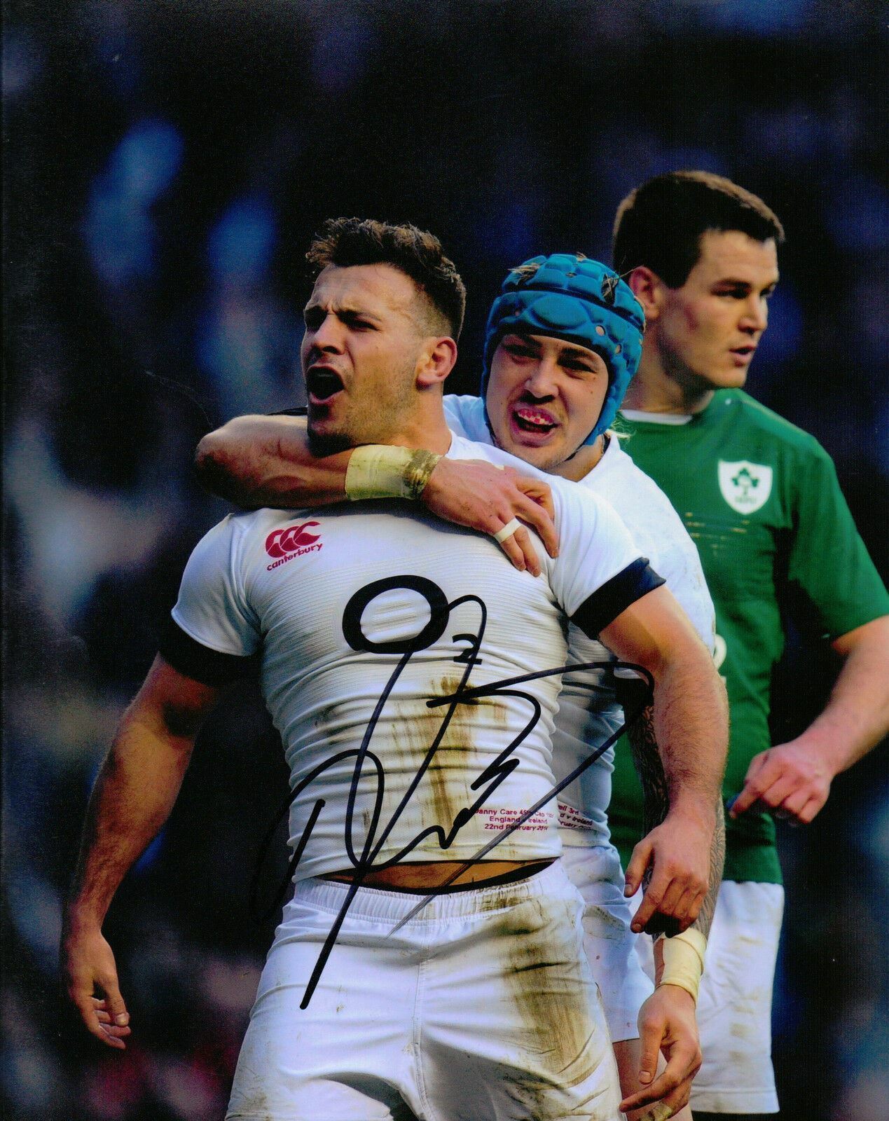 Danny Care Genuine Hand Signed 10x8 Photo Poster painting England Rugby (2338)