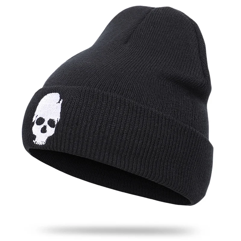 Punk Skull Hip Hop Knit Hat