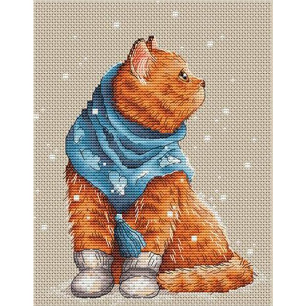 Kitten - 11CT Stamped Cross Stitch(40*50cm)