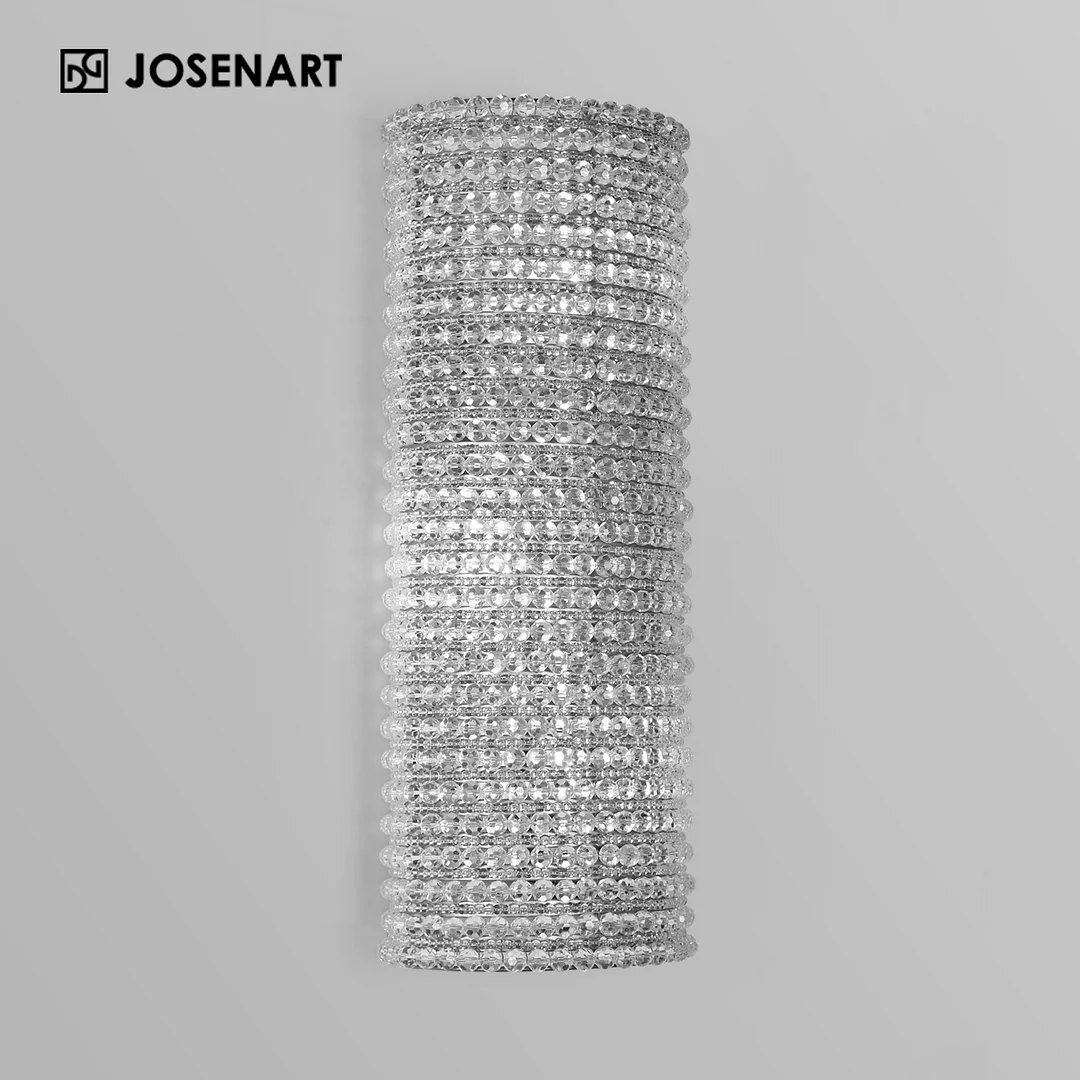 Crystal Halo Clear Glass Sconce JOSENART Josenart