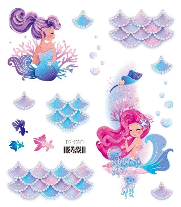 Lady Butterfly Pet Tattoos & Body Art 1 Piece