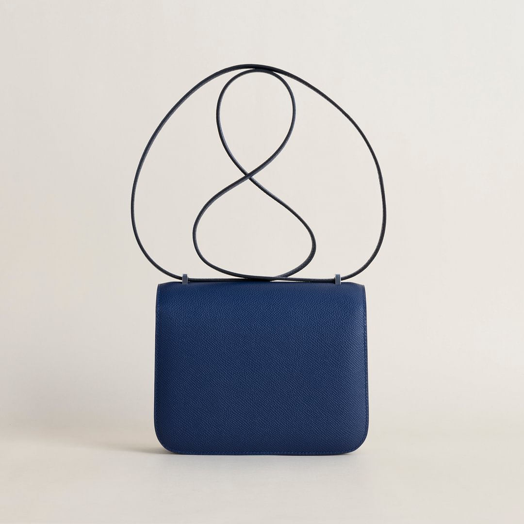 Constance 18CM Epsom 73 Bleu sapphire PHW