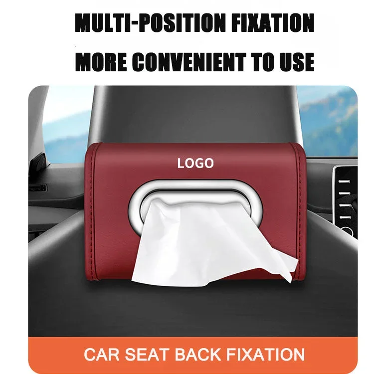 Car Nappa Leather Tissue Box