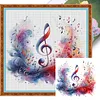 Watercolor Music Note-11CT Stamped Cross Stitch 40*40cm tapestrymarket