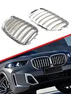 1Pair Front Hood Grill 51137113733 51137113734 for BMW X5 E53 04-06 Racing Grill
