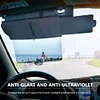 Polarized Sun Visor with Zipper Slider Car Sun Visor Extension for Safe Driving