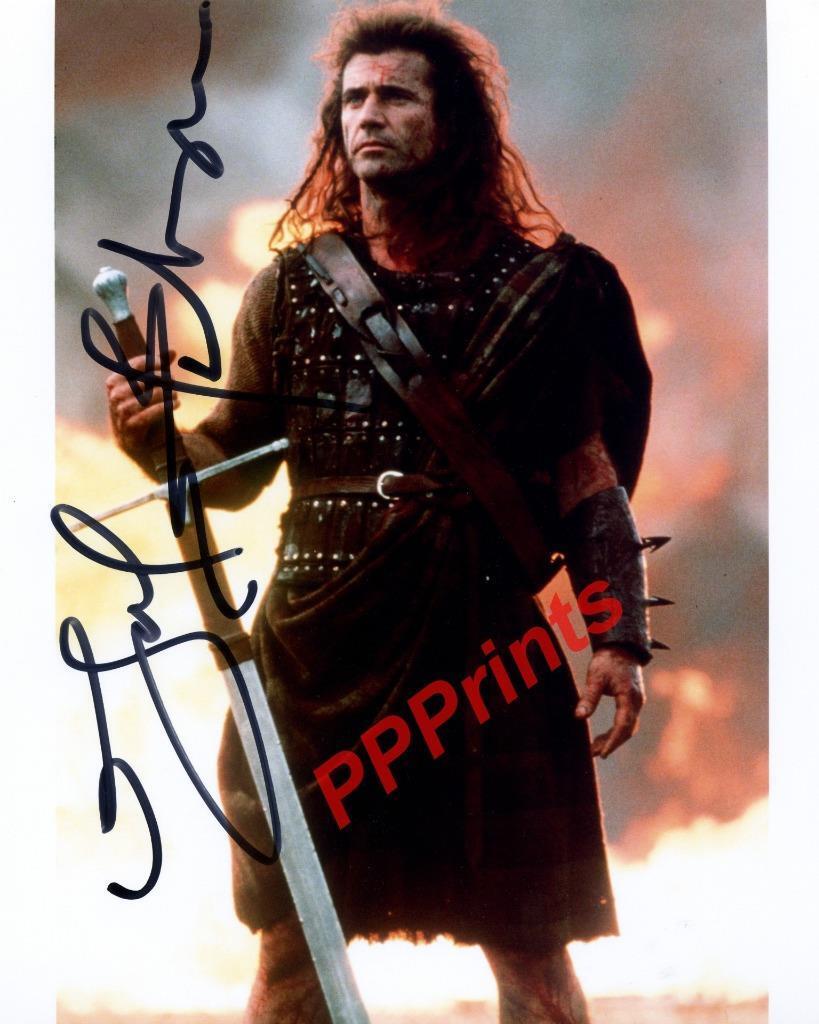 MEL GIBSON BRAVEHEART AUTOGRAPHED 10X8 SIGNED REPRO Photo Poster painting PRINT