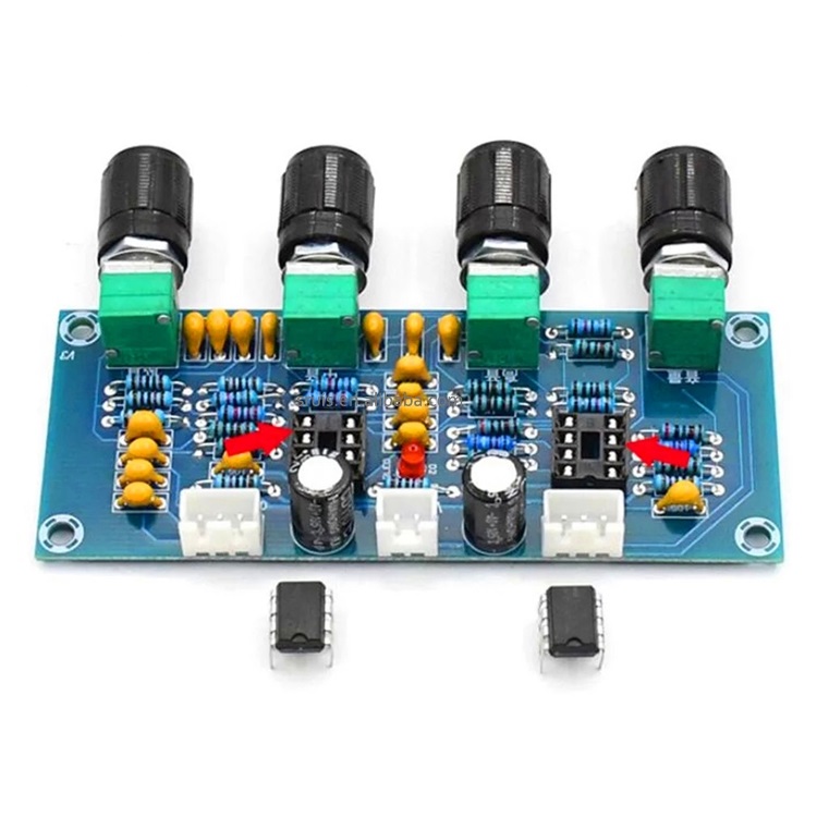 NE5532 Tone Board preamp Pre-amp With treble bass volume adjustment pre-amplifier Tone Controller For amplifier Board