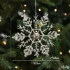Electroplated Silver Platic Hanging Decors for Christmas Tree 