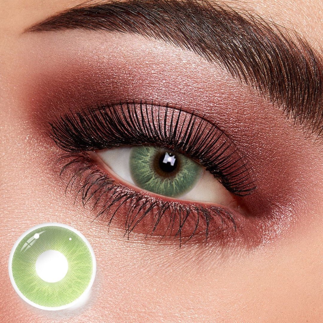 Love Story Endorphin Green Yearly Colored Contacts Nice For Cosplay Wearing 14.2mm