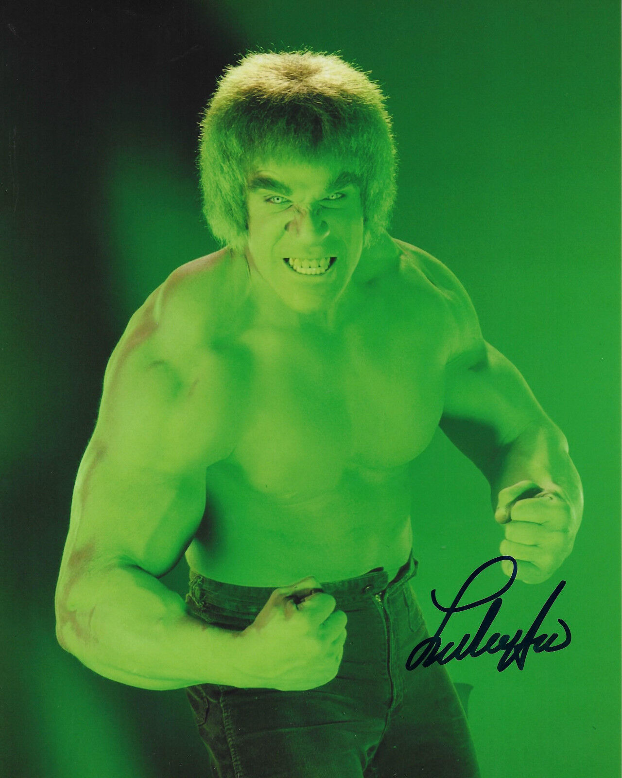 Lou Ferrigno Original In Person Autographed 8X10 Photo Poster painting - The Hulk #11