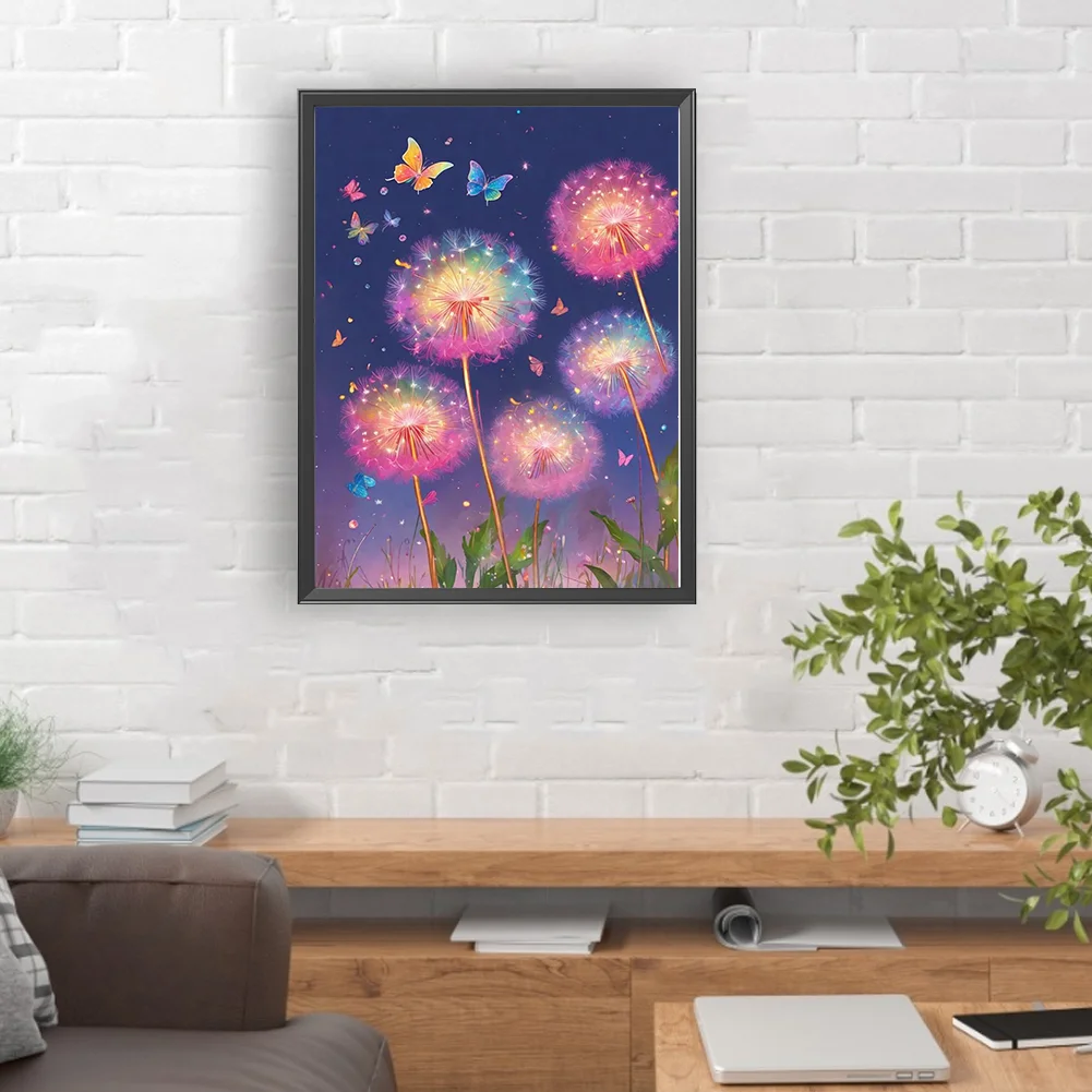 Full Round Diamond Painting 30*40cm - Colorful Dandelions