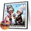 (US Only)Diamond Painting - Full Round Drill - Couple (Canvas|30*30cm)
