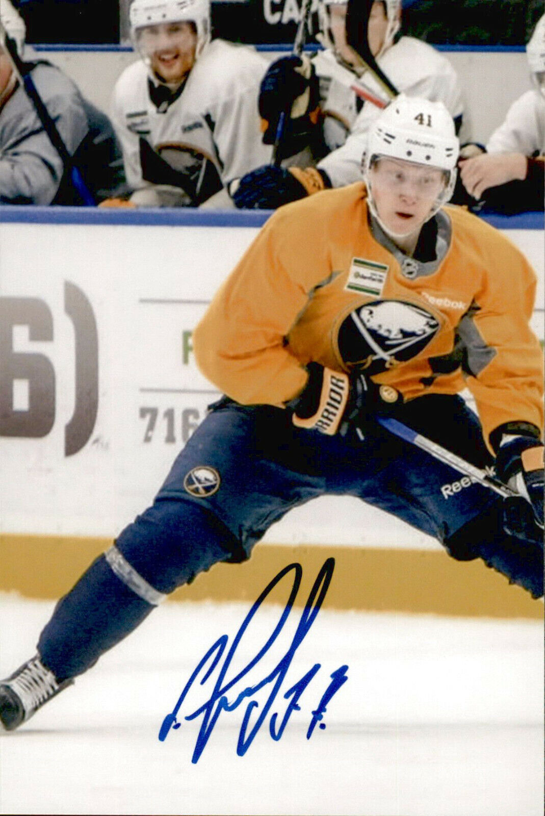 Vasily Vasili Glotov SIGNED 4x6 Photo Poster painting BUFFALO SABRES #4