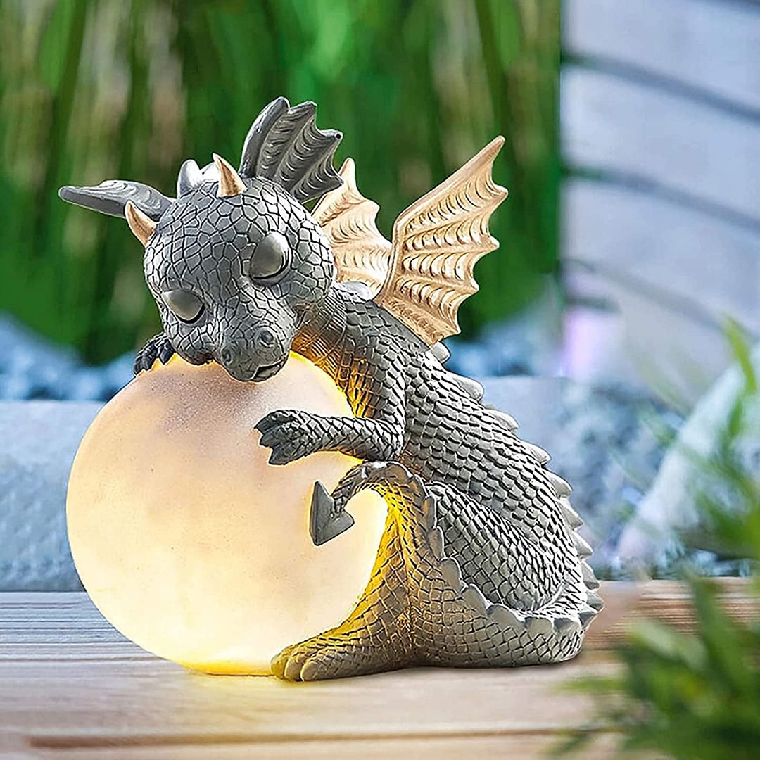 Meditation Dragon With Glowing Ball