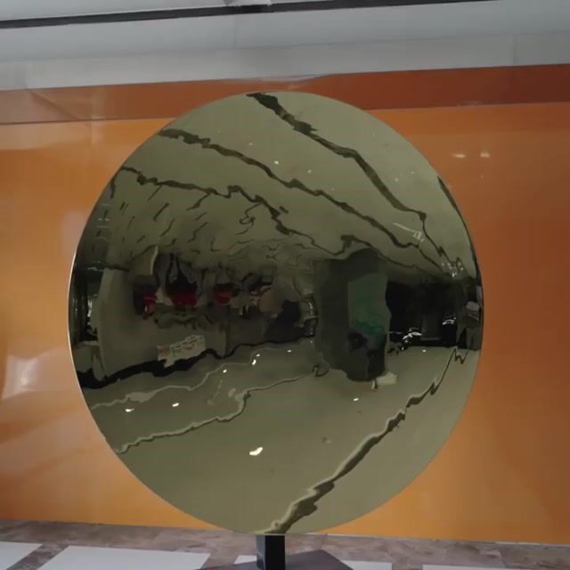 MaoPing Modern Art Stainless Steel Concave or Convex Mirror
