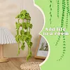 Turtleback Leaf Beginners Crochet Kit, hanging basket Crochet Starter Kits with Step-by-Step Video Tutorials, Hanging Potted Plants Knitting Starter Pack for Beginners Decoration